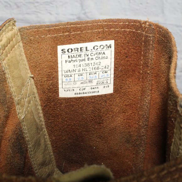 Sorel Major Pull On Comfort Western Oiled Leather Boots Size 8.5 - Picture 9 of 9